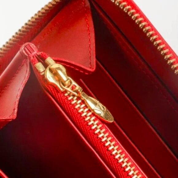Louis Vuitton Monogram Vernis Red Zippy Wallet - Picture 8 of 11